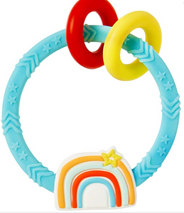 Rainbow Ring Silicone Teether By CR Gibson
